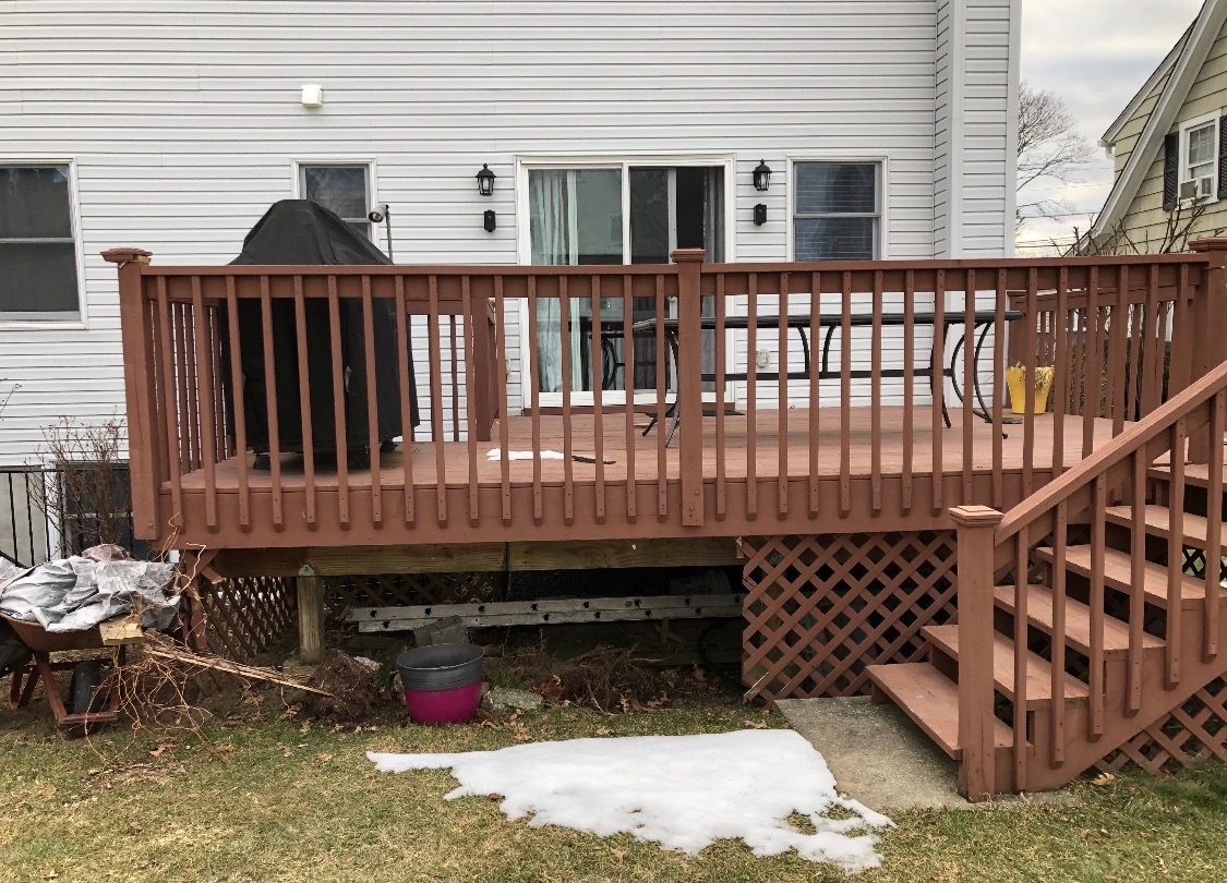 Before: Patio before renovation